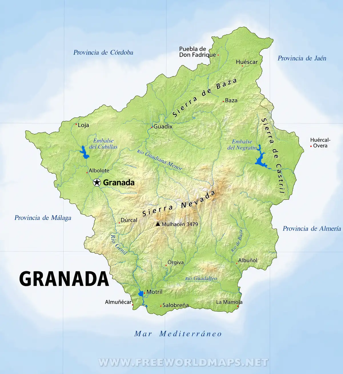Kaart van Sardinië-tour
