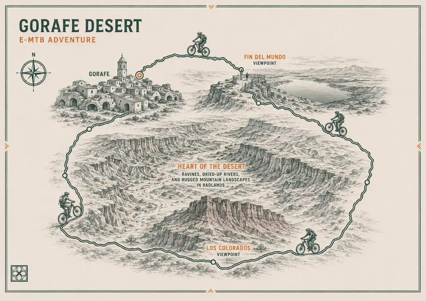 Kaart van Sardinië-tour
