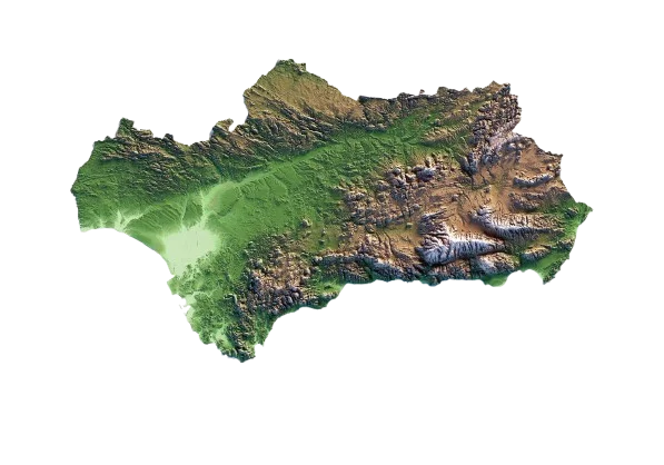 Andalucia map 3D
