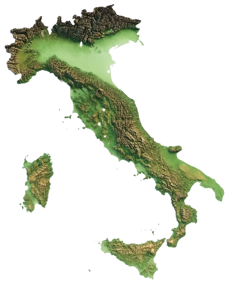 Italia map 3D