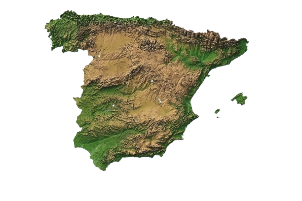 Spain map 3D