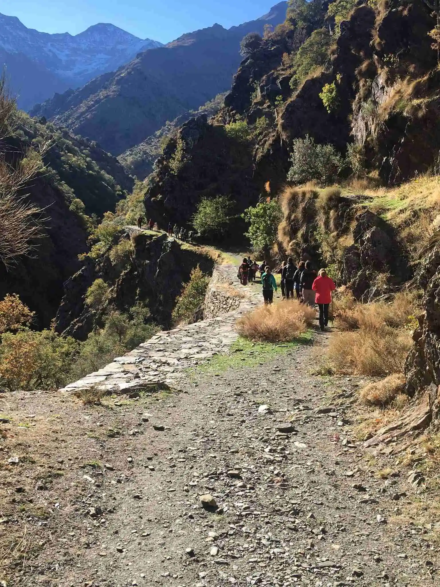 ciclista mirando la sierra con cicicleta a su lado
